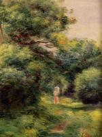 Renoir, Pierre Auguste - Lane in the Woods, Woman with a Child in Her Arms